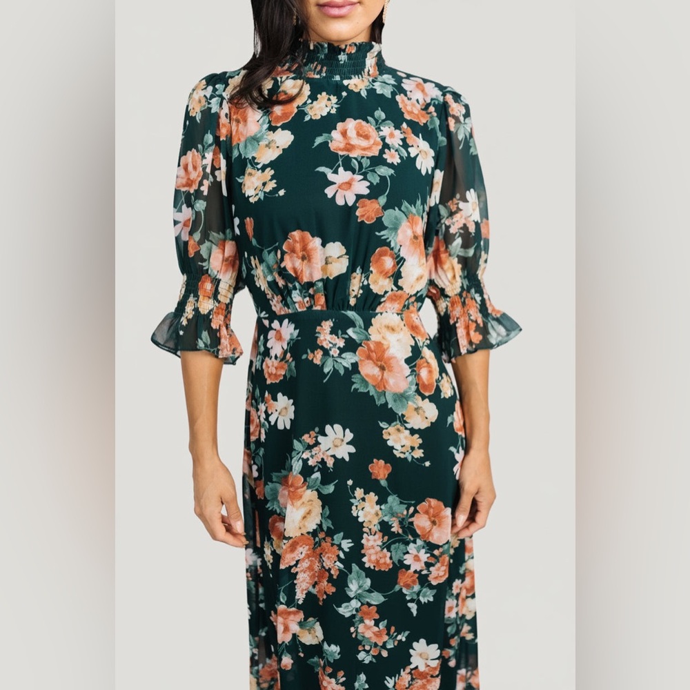 Baltic Born Marie Mock Neck Maxi Dress
